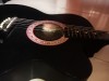 Custom Made Acoustic Guitar Black with picks & bag